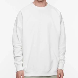 Sudadera de Diseño Urbano para Hombre, Hombros Caídos, 100% Algodón, Apliques de Felpa, Estilo Oversize, Informal de Invierno, OEM, Marca Privada - Product Image 1