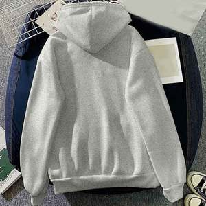 Unisex logotipo personalizado transpirable a prueba de viento ecológico mujeres Hoodi polar bordado con capucha invierno estilo Hip Hop venta al por mayor sólido - Product Image 6