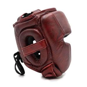 Prix de gros Conception personnalisée Garde-tête de boxe en cuir Meilleures ventes Équipement de tête MMA - Product Image 6