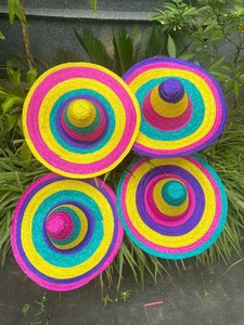 Sombrero de paja natural de vaquero Sombrero Luffy Sombrero de paja de ala ancha Sombrero de paja de Panamá Logotipo personalizado para escenas casuales de playa al aire libre-Caryln - Product Image 2