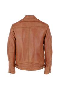 Chaqueta de Cuero Genuino Negra Personalizada para Hombre, de Alta Calidad, Venta Caliente, Informal, para Exteriores, Ajustada, Elegante, Transpirable y Ecológica - Product Image 5