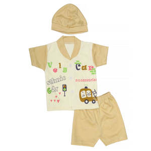 Trajes de 3 piezas para recién nacidos - Color Fawn - Product Image 5