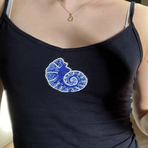 Lightweight Beaded Embellished Tank <b>Top</b> Casual Outfit Beautiful Floral Seed Bead Tank <b>Top</b> With Embroidery Work - Product Image 3