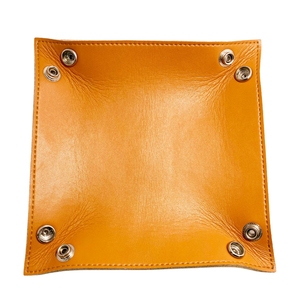 <b>Desk</b> Organizer Foldable Leather Tray Custom Embossing Printing Logo Leather Catchall Tray - Product Image 5