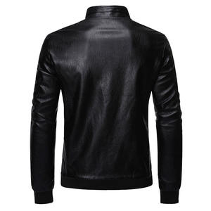 Veste en cuir PU de haute qualité pour hommes, veste tendance au design haut de gamme pour l'hiver - Product Image 2