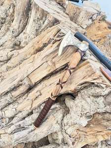 Thewizcrafts LOWDOWN Tomahawks industriels portables pliables, manche en bois, lame en acier à haute teneur en carbone, tranchant de 106 mm, 380 mm pour le camping - Product Image 6