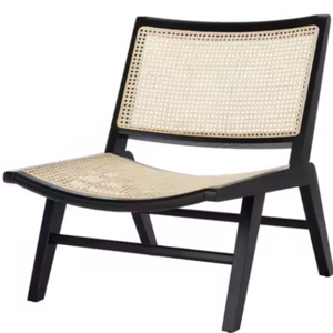 Durable Quality Solid Teak Wooden Wicker Rattan <b>Lounge</b> Chair for Apartment and Dining Outdoor Seating - Product Image 5