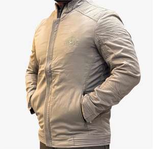 Chaqueta de Motociclista Informal para Hombre Bearfit, Otoño, 100% Algodón, Corte Ajustado, Ecológica, Resistente al Viento, Transpirable, con Cremallera, Servicio OEM - Product Image 4