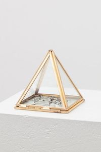 Boîte à bijoux en métal et en verre de qualité supérieure, design moderne et élégant, corps en métal durable, intérieur doublé de velours, fermeture sécurisée - Product Image 4