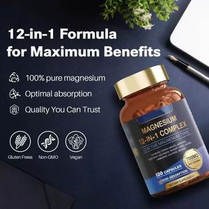 Cápsulas de Glicinato de Magnesio Complejo, Apoyo al Bienestar Mineral, Suplemento Natural para el Cuidado de la Salud, OEM, Marca Privada, Empaque Personalizado - Product Image 3
