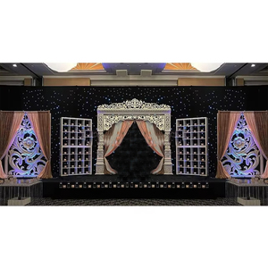 Maravilloso conjunto de escenario de boda decoración de escenario de boda asiática decoración de escenario de boda Simple conjunto de escenario de boda decoración - Product Image 1