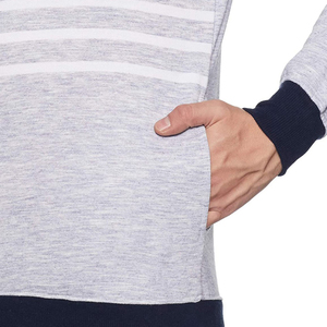 Suéter de otoño para hombre, sudadera básica de mezcla de algodón con logotipo personalizado, estampado de peso pesado, manta con patrón sólido - Product Image 5