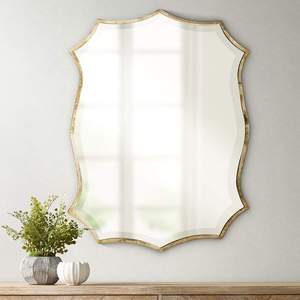 AK Brass Attractive Design Metal Wall <b>Mirror</b> With <b>Gold</b> Finished Unique Wall <b>Mirror</b> For Hotel Decor / Wall Decor Accent - Product Image 1