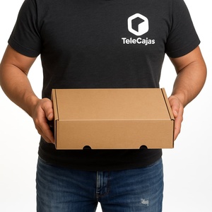 Caja Postal Resistente Autoensamblable de 33x25x10 cm, Cartón de Papel Kraft Moderno para Proteger Envíos, Caja Maestra de Transporte - Product Image 3