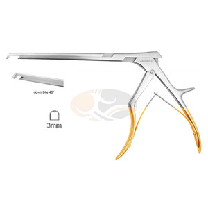JACKBILLY alta calidad de acero inoxidable Manual Rongeur Punch Love Kerrison Placa de pie Regular 40 grados mordida 3mm Tamaño de mordida - Product Image 1