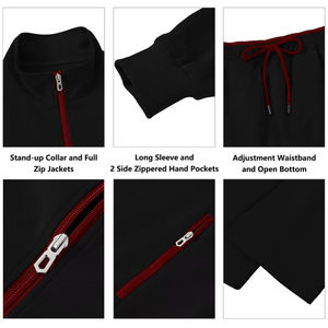 STAR LINE APPAREL Survêtement de sport réversible pour homme, automne, décontracté, écologique, coupe-vent, doublé polaire, léger, séchage rapide - Product Image 5