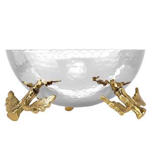 Bol de service en acier inoxydable argenté, élégant et durable, vaisselle pour un usage quotidien - Product Image 6