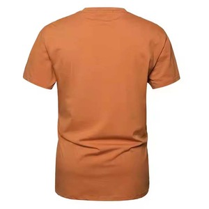 Camiseta de Hombre de Alta Calidad, 100% Algodón Premium, Gruesa, Lisa, al por Mayor, Camisetas para Hombre con Logotipo Estampado en Relieve - Product Image 2
