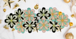 Elegante único artístico con cuentas corredor Floral hecho a mano Premium clásico mantel de lujo uso interior decorativo duradero corredor - Product Image 5