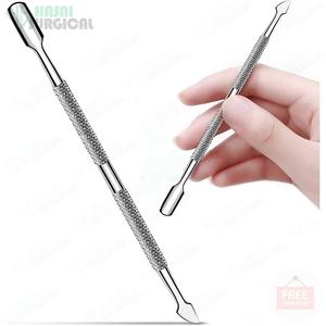 Nail Art Cuticule Manucure Pusher Remover Outil En Acier Inoxydable Logo Personnalisé/emballage Cuticule Double Extrémité Manucure Cuticule - Product Image 5