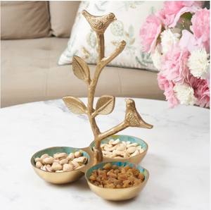 Hot Fancy Vantage Laiton Nickel Plaqué Condiment Cuisine Premium Bol Luxueux Royal Classique Look Fruit Servant Bol Fait À La Main - Product Image 5