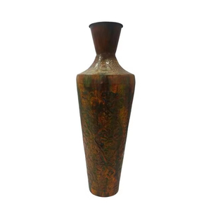 Maceta de hierro en forma redonda para el hogar, balcón y jardín, maceta para jardín, Patio, interior, exterior, producto a granel hecho a mano - Product Image 1