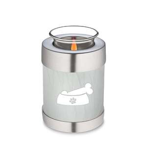 Urne funéraire artisanale en métal pour cendres d'animaux de compagnie, en forme d'os d'animal, pour bougie chauffe-plat, urne commémorative, support OEM - Product Image 1