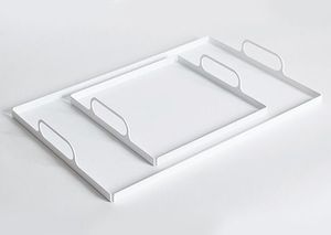 ถาดรอง2024โลหะนอร์ดิกดีไซน์สร้างสรรค์พร้อมที่จับโลหะ - Product Image 4