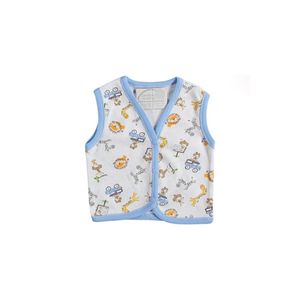 Gilet a motivi geometrici graziosi animali in cotone 100% da bambino