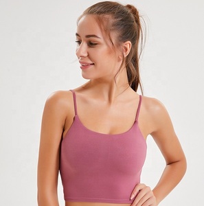 Top Deportivo Corto para Mujer, de Secado Rápido y Transpirable, con Tirantes Personalizados, Logotipo Personalizado, Elástico, a Cuadros - Product Image 2