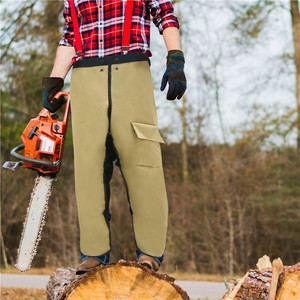 Tablier de qualité unisexe avec protection personnelle et tronçonneuse Pantalons de qualité avec poches Vêtements de sécurité Vêtements de travail Hommes Femmes Usine directe - Product Image 5