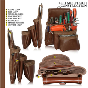 กระเป๋าเครื่องมือ pcustomer ชุดเครื่องมือเข็มขัดหนังเครื่องมือคอมโบ - Product Image 3