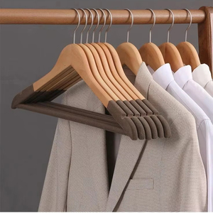 UNIQUE HOT SELLING WHOLESALE Eco-Friendly Customizable <b>WOODEN</b> HANGERS for Clothing Store Kitchen Wardrobe & Bathroom Use - Product Image 1