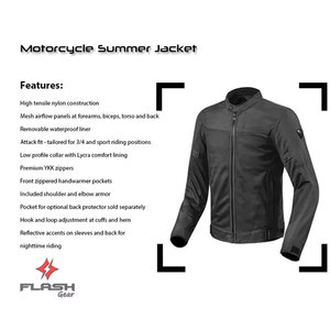 Nouvelle veste de course pour moto pour homme, noire, veste de moto pour motard, imperméable, coupe-vent, hiver, en mesh - Product Image 3