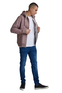 เสื้อฮู้ดดี้ผู้ชายผ้าเทอร์รี่สีพื้นแบบมีซิป สไตล์สตรีทแวร์ ผ้าฝ้าย 100% หนานุ่ม สำหรับฤดูหนาว รับทำโลโก้ตามสั่ง ขายส่ง - Product Image 3