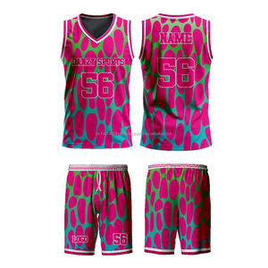 Uniformes de Baloncesto Americanos Personalizados de Alta Calidad y Transpirables con Logotipo Impreso Personalizado, Material 100% Poliéster - Product Image 4