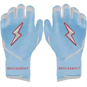 Guantes de Bateo de Béisbol de Cuero Suave Premium, Calidad Profesional Bruce Bolt, Antideslizantes, Diseño de Logotipo Personalizado - Product Image 4