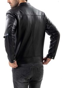 Best Selling Men's Stylish <b>Canvas</b> <b>Jacket</b> Lightweight Classic Genuine Leather Different Colors Top Selling Classic Genuine - Product Image 5
