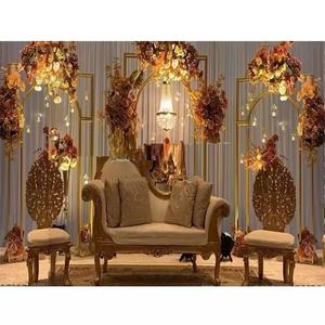 โครงเหล็กตกแต่งเวทีงานแต่งงานดีไซน์ใหม่ ฉากหลังงานแต่งงานทันสมัย แผงฉากหลังโลหะสำหรับงานแต่งงาน งานอีเว้นท์ แอริโซนา - Product Image 1