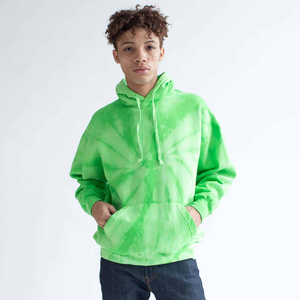 Unisex Plus Size Men's 100% Cotton Oversized Tie-Dye Hoodie 3D <b>Embossed</b> Custom Logo Winter Embroidered Hoodie Pull Applique - Product Image 1