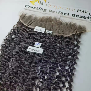 13x4 HD encaje frontal birmano rizado color natural extensiones de cabello humano de la fábrica de Vietnam - Product Image 1