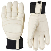 Gants de ski imperméables en cuir de vachette pour hommes, avec fermeture éclair intégrale, sangle de poignet réglable, pour snowboard et hiver