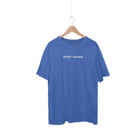 T-shirt Homme Personnalisé Bleu 100% Coton, Vente en Gros, Grande Taille, Impression, Tissu Tricoté, Formel, Infroissable, Direct Usine