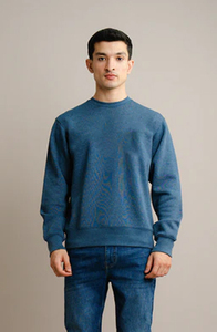 Sudadera con capucha clásica de algodón con logotipo bordado para hombre, sudadera con jersey de lana OEM, cómoda, fabricada por Huzaifa Products - Product Image 3