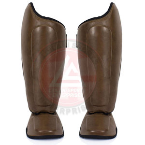 Protège-tibias de boxe et de MMA personnalisés en gros avec protection intégrée, protège-tibias légers de Muay Thai pour l'entraînement, vente chaude - Product Image 3