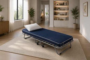 EVERGREENWEB Modular Foldable <b>Bed</b> 80x190 cm Mattress Pillow Made Italy Space Saving Reinforced Structure Wooden Slat Minimalist - Product Image 4