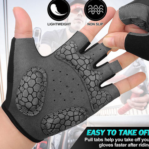 Buen diseño Levantamiento de pesas Transpirable Antideslizante Guantes de medio dedo Durable Mano Ciclismo Fitness Guantes de gimnasio de protección - Product Image 5