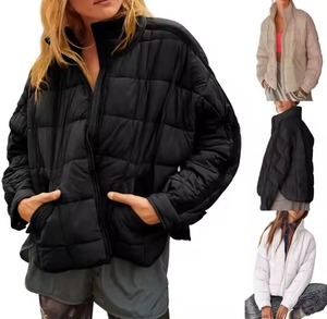 Winter Windproof Breathable Canvas <b>Short</b> Puffer Coat Fashionable Adjustable Shoulder Straps Reversible Hood Decorative - Product Image 3