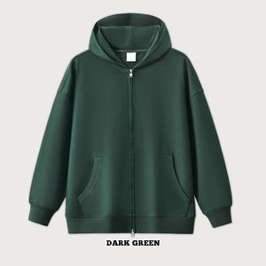 Sudadera con Capucha Personalizada para Hombre, Temporada de Invierno, con Cierre, Color Sólido, Técnica de Perlas, Corte Regular, Transpirable, 400g Poliéster/Algodón - Product Image 6