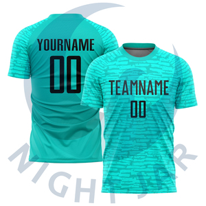 Camisetas de Fútbol Personalizadas con Sublimación Completa, 100% Poliéster, Ligeras, Cuello en V, Manga Corta, Secado Rápido y Transpirables - Product Image 4